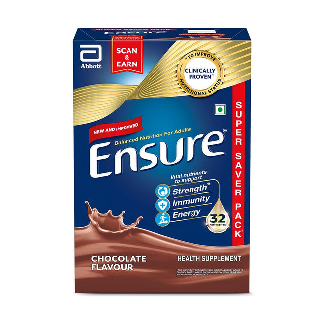 Ensure No 1 Nutritional Supplement Drink in the world, 32 nutrients High Protein,Calcium,Vit D, Chocolate 950g 
