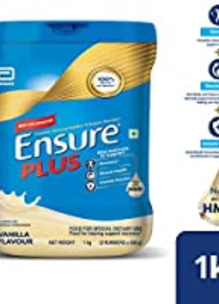Ensure Plus Powder - 1 Kg (Vanilla), Blue 
