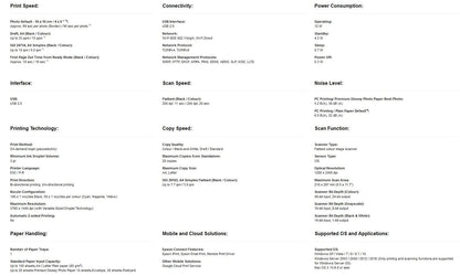 Epson Ecotank L3250 A4 Wi-Fi All-in-One Ink Tank Colour Printer Ink, Black 