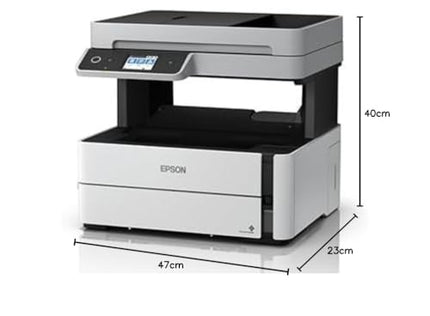 Epson Ecotank Monochrome M3170 All-in-One Duplex Wi-Fi Inktank Printer, White 