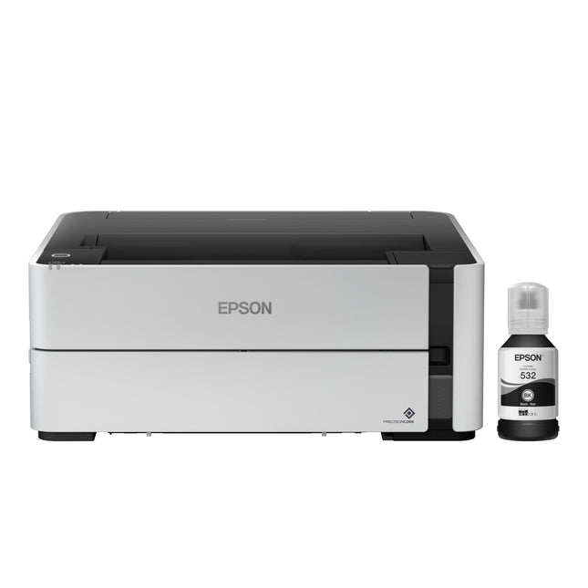 Epson Ecotank Wireless Monochrome Supertank Printer (M1170), White 