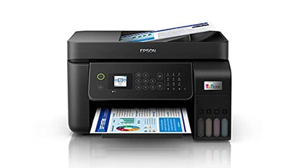 Epson L5290 Wireless All-in-One Print, Scan, Copy, Fax with Adf Color Home Inkjet Printers, Black 