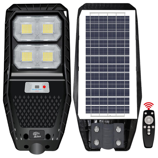 Epyz 50Watt Solar Street Light Outdoor Waterproof with Remote 196 LEDs Motion Sensor Light and Dusk to Dawn for Garden,Street,Lawn [ with Out Pole ] [ Pack of 1,Cold White ] 