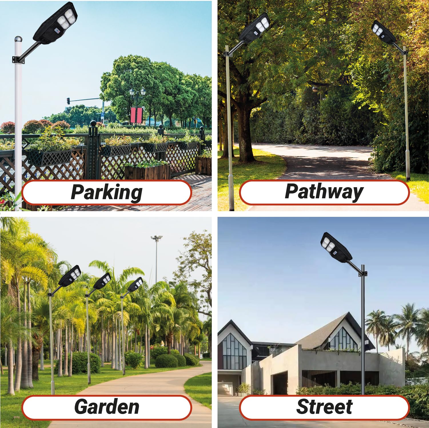 Epyz 50Watt Solar Street Light Outdoor Waterproof with Remote 196 LEDs Motion Sensor Light and Dusk to Dawn for Garden,Street,Lawn [ with Out Pole ] [ Pack of 1,Cold White ] 