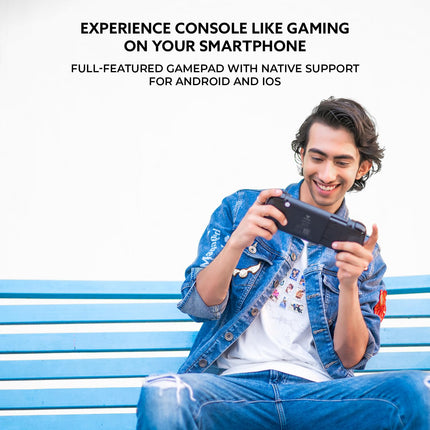 EvoFox Deck Smartphone Gamepad with iPhone/Android, XBOX, HID & Keymap mode for Android | Bluetooth v5.0 | Dual Vibration motors | Magnetic Hall 3D Joysticks | RGB Lighting and Backlit Controls 