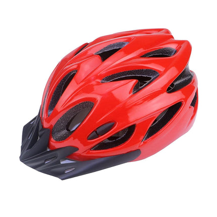 FABSPORTS Light Weight Bicycle/Bike Helmet with Flexible Padding for Kids and Adults, Adjustable Size, for Road & Mountain Cycling/Skating, Red 