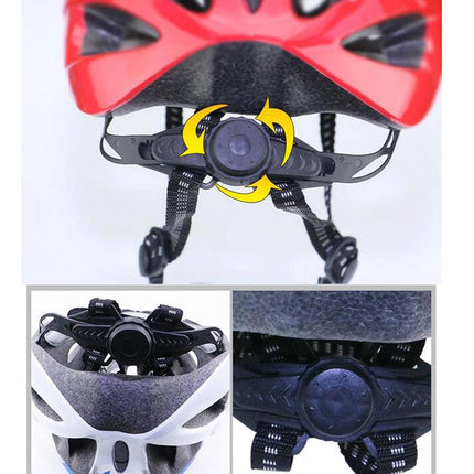 FABSPORTS Light Weight Bicycle/Bike Helmet with Flexible Padding for Kids and Adults, Adjustable Size, for Road & Mountain Cycling/Skating, Red 