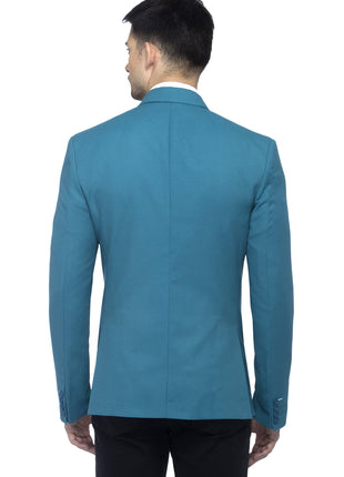 FAVOROSKI Designer Men's Slim Fit Notch Lapel Collar Single Breasted Tuxedo Blazer, Turquoise Green XL 