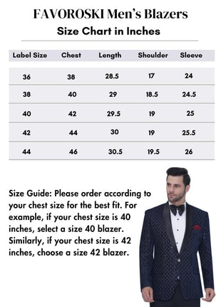 FAVOROSKI Wedding Sequence Blazer Suit for Men | Purple Coat for Men Blazer | Relaxed Fit Blazer for Men Wedding Party | Embroidered Velvet Blazer | Blazer Coat for Men Wedding Party 