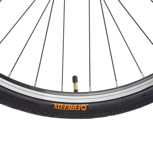 FIREFOX Athelio 700C 21 Speed Bicycle for Mens | Front Suspension | Alloy Frame | Alloy V Brake | 98% Assembled Cycle | Color - Black 