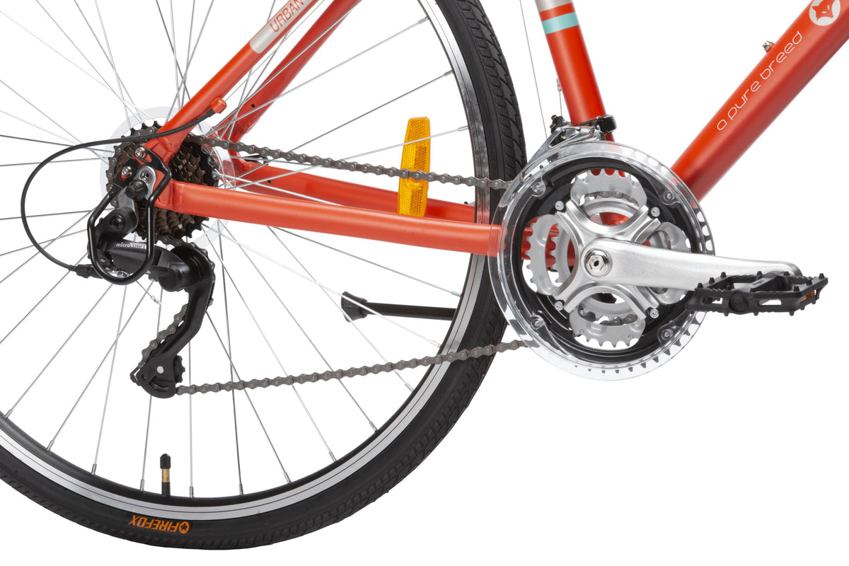 FIREFOX Rapide 700C 21 Gears Hybrid Bicycle for Mens | Red | Frame:18 Inches | 21 Speed | 98% Assembled Cycle 