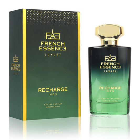FRENCH ESSENCE Premium Aerosol Perfume For Men | Luxury Perfume | Eau De Parfum Set Long Lasting Smell, Gift Purpose, Fresh Scent (Recharge) 60 Ml Citrusy, Musk Edp 