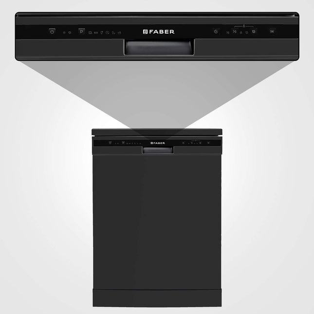Faber 12 Place Settings Dishwasher (FFSD 6PR 12S, Neo Black, Best suited for Indian Kitchen, Hygiene Wash) 