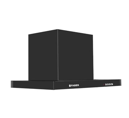 Faber 60 cm 1000 m³/hr T-Shape Kitchen Chimney || Baffle Filter || 12 years warranty on Motor|| Motor- 250 Watt (HOOD MARS PB BF BK 60) 