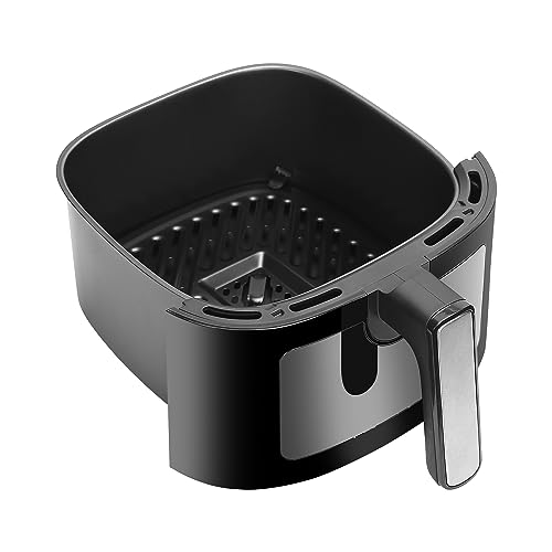 Faber 6L 1500W Digital Air Fryer | Fry, Bake, Roast, Toast, Defrost, Grill & Reheat | 85% Less Oil, 360° Air Cooking | 8-Preset Menu, LED Display & Touch Control, Non-Stick Pan, View Window | (Black) 