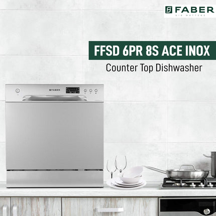 Faber 8 Place Settings Dishwasher (FFSD 6PR 8S Ace Inox, Inox) 