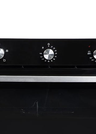 Faber 80L Black Finish Built-In Oven || Push/Pull Knob Control with Digital Display || 4 Cooking Functions with Grill Rack, Universal Pan|| FBIO 80L 4F BK with 1 Yr Comprehensive Warranty 