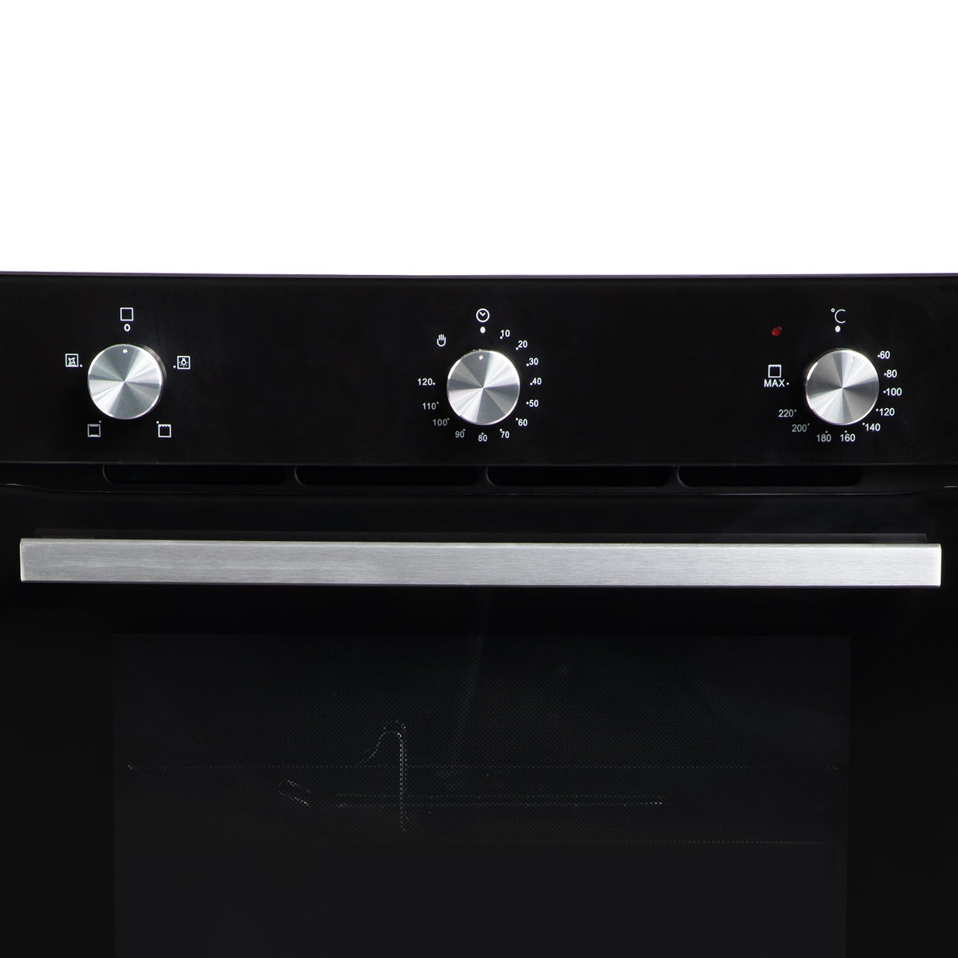 Faber 80L Black Finish Built-In Oven || Push/Pull Knob Control with Digital Display || 4 Cooking Functions with Grill Rack, Universal Pan|| FBIO 80L 4F BK with 1 Yr Comprehensive Warranty 