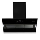 Faber 90 cm 1200 m3/hr Slant, Filterless Auto Clean Chimney, 12Yr Warranty on Motor(2Yr Comprehensive)|| Italian Design (HOOD VERTIGO FL SC AC BK 90, Touch & Gesture Control, Black) 