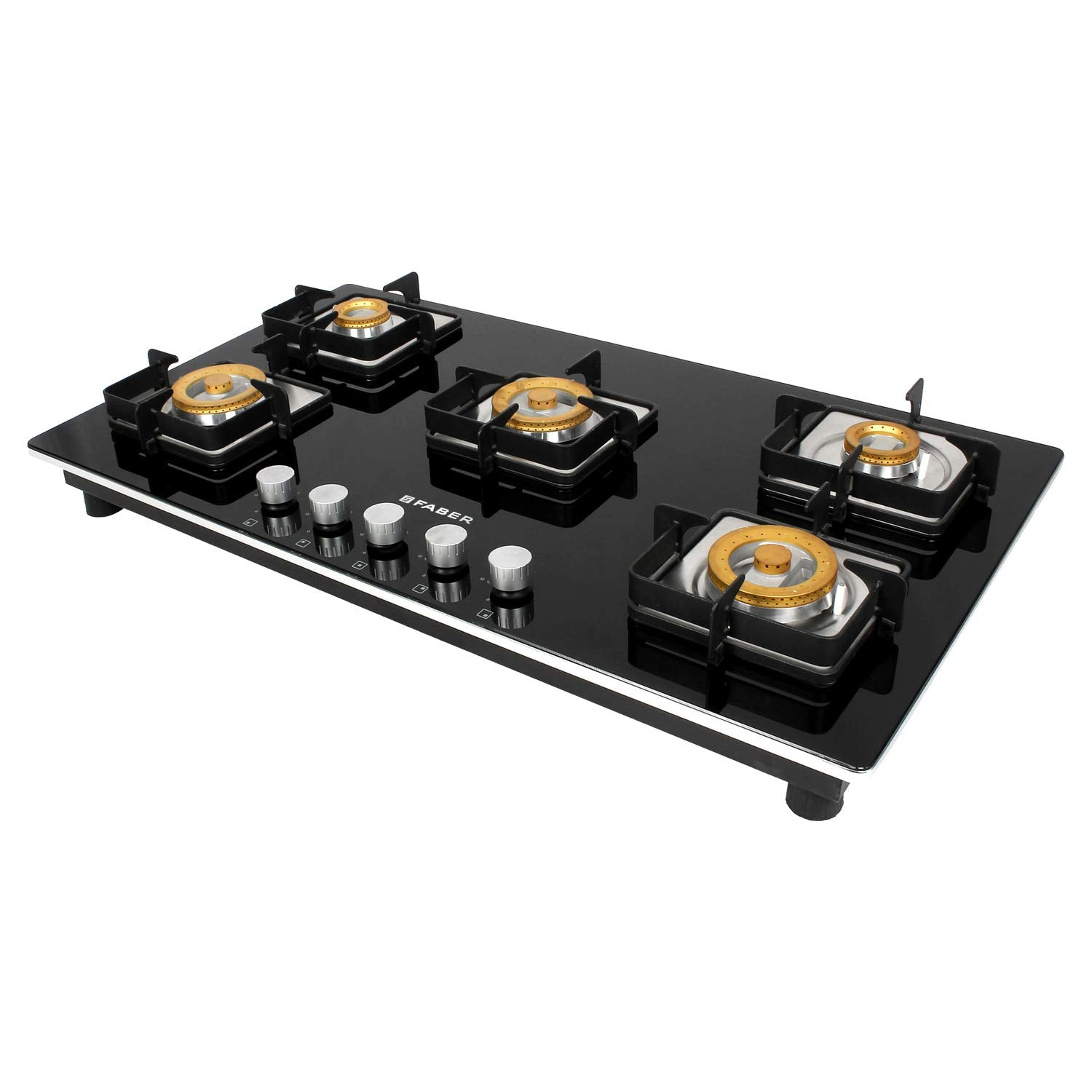 Faber 90 cm Hobtop 5 Burner, Auto Ignition (HOB HTG 905 CRS BR CI) 