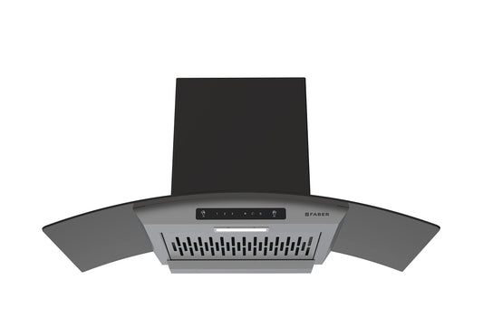 Faber 90cm 1200 m3/hr, Autoclean Chimney, Filterless, 8Yr on Motor, 2Yr Comprehensive Warranty, Hood Venice in HC SC FL LG 90, Touch & Gesture Control, Light Grey), Free 1 Year Extended warranty 