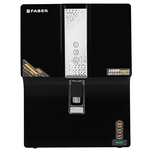 Faber Galaxy Pro Star (RO + UV + UF+ MAT)|7L Storage|8 Stage Filtration Pre & Post Carbon|Upto 2500 PPM TDS|Tank Full,Power,Purification Indicator|Borewell,Tank & Municipal Water|1y Warranty by Faber 