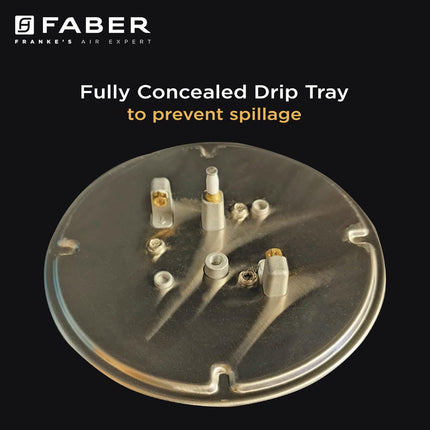 Faber HOB 5 Burner | Auto Ignition | Spillage Proof | HOB SUPERIA HT905 BR AI | Concealed Chamber | Metal Knobs | Pan Support | Black Glass Finish |5 Yr Warranty On Burner & Glass | 1 Yr Comprehensive 