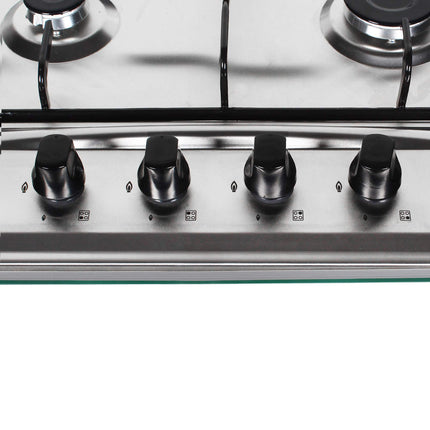 Faber Hob FH 40 AMD Stainless Steel Top 4 Italian Burners (Silver) 
