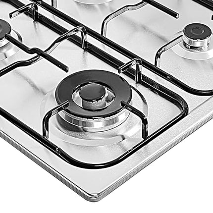 Faber Hob FH 40 AMD Stainless Steel Top 4 Italian Burners (Silver) 