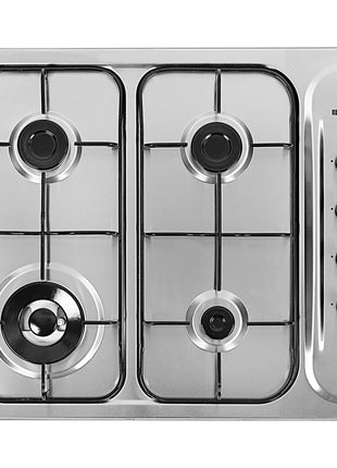 Faber Hob FH 40 AMD Stainless Steel Top 4 Italian Burners (Silver) 