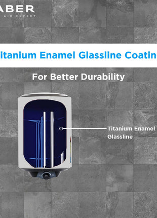 Faber Jazz 25L Storage wall Water Heater | Heating Indicator | Free Installation | 8 Bar Pressure, Temperature Control, MFV Valve, Auto Cut-Off, PUF Technology | 2000W, 5 Star | FWG JAZZ 25 V (White) 