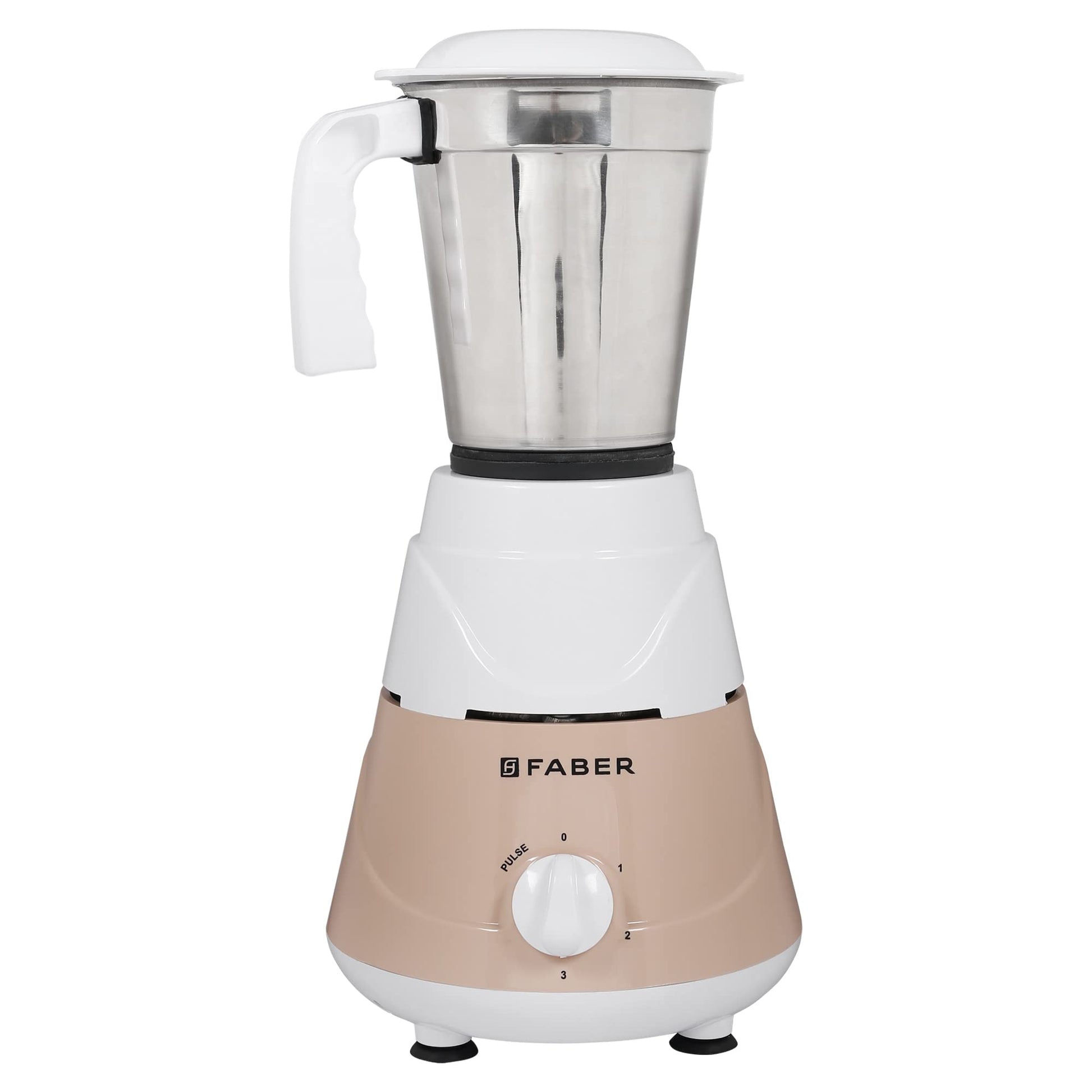 Faber Marvel 500W Blender Mixer Grinder, || Low-Noise, up to 18000 RPM Speed || 1 Year Comprehensive Warranty (FMG Marvel 500W 3J PW) Peach White 