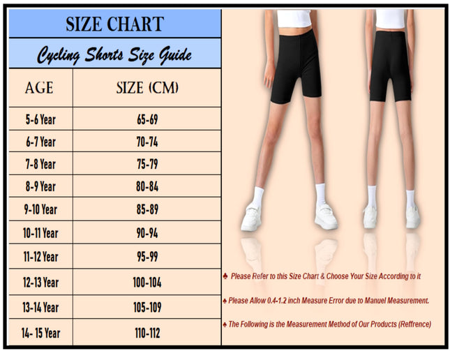 Fashiol Unisex Cycling Shorts for Girls and Boys Black Colour 2 Combo (14-15 Years) 