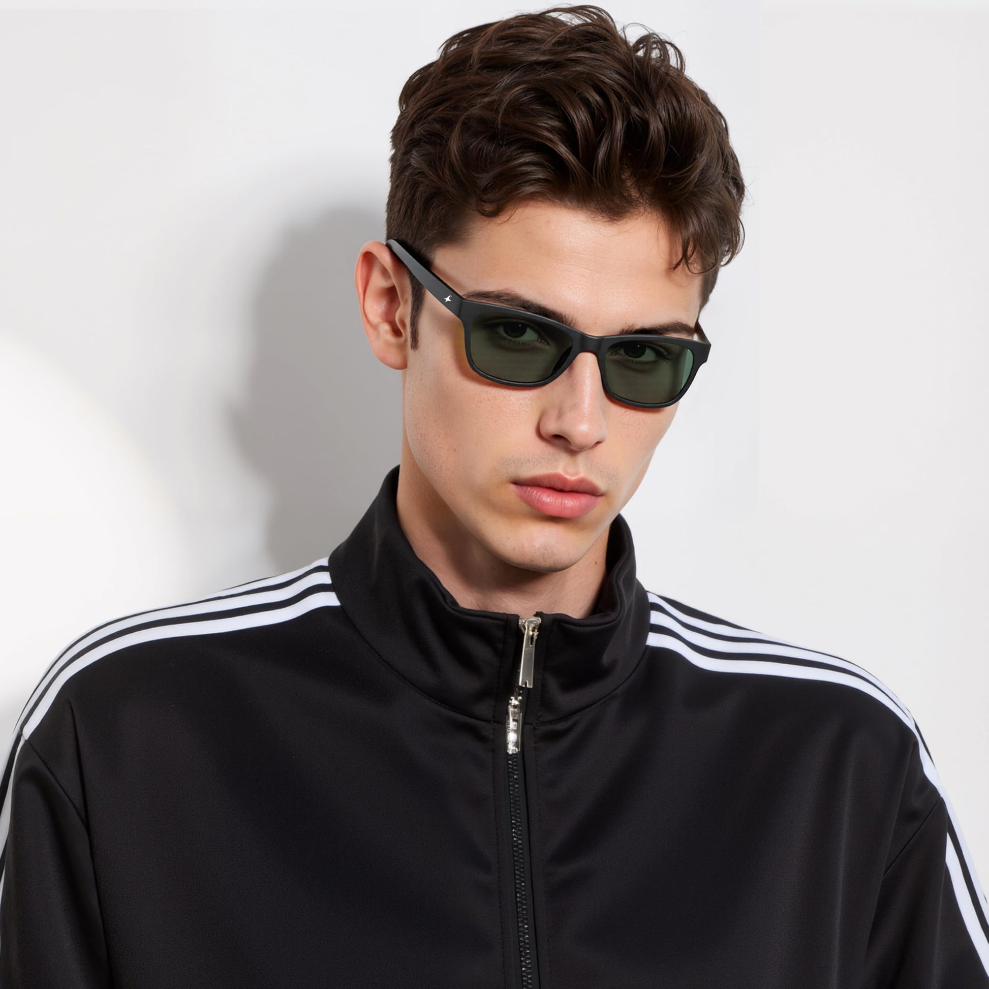 Fastrack Black Wayfarer Sunglasses 100 Percent UV Protection For Men 