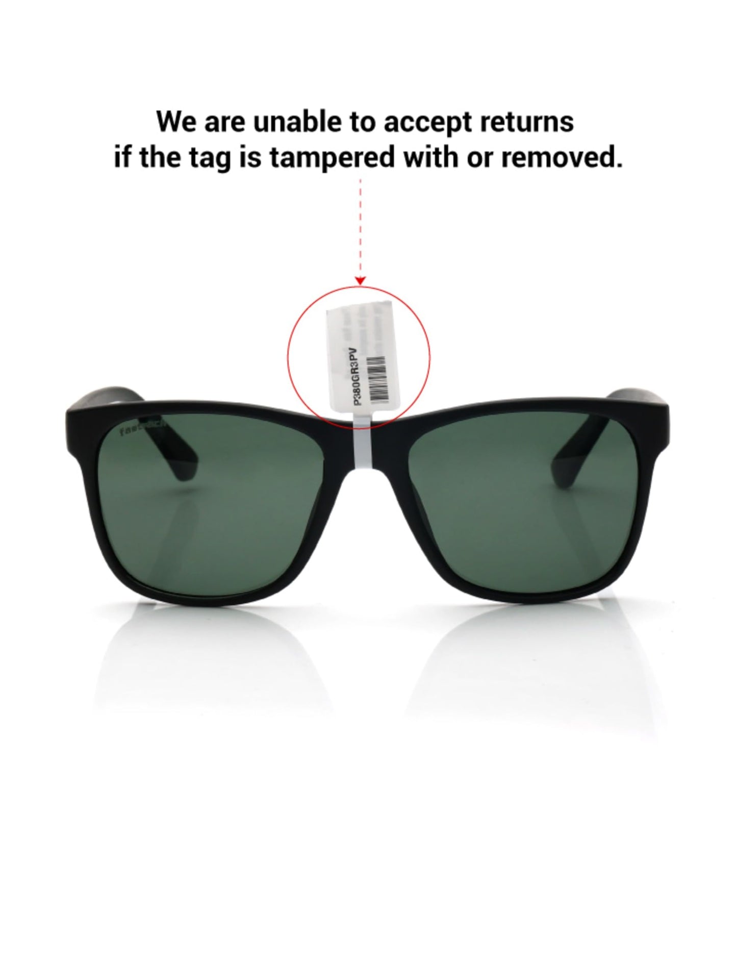 Fastrack Black Wayfarer Sunglasses 100 Percent UV Protection For Men 