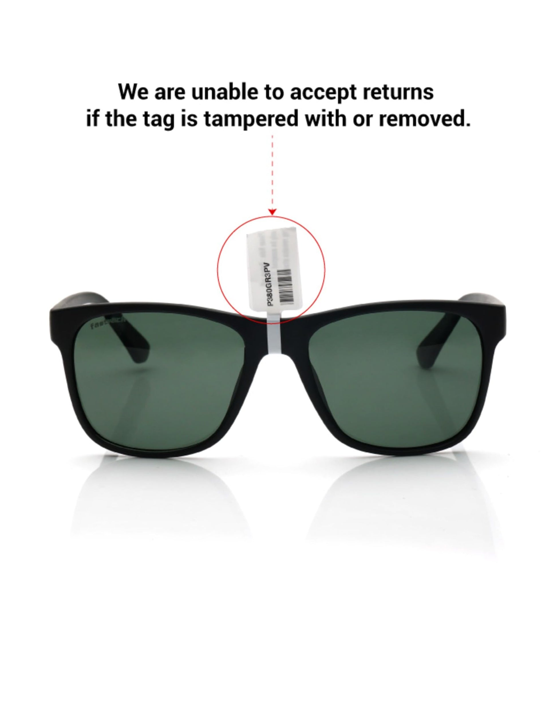 Fastrack Black Wayfarer Sunglasses 100 Percent UV Protection For Men 