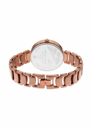 Fastrack Ruffles Quartz Analog with Date Beige Dial Stainless Steel Strap Watch for Girls-NS6216QM01 