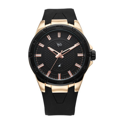 Fastrack Vyb Challenger Quartz Analog Black Dial Watch for Men 