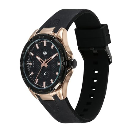 Fastrack Vyb Challenger Quartz Analog Black Dial Watch for Men 