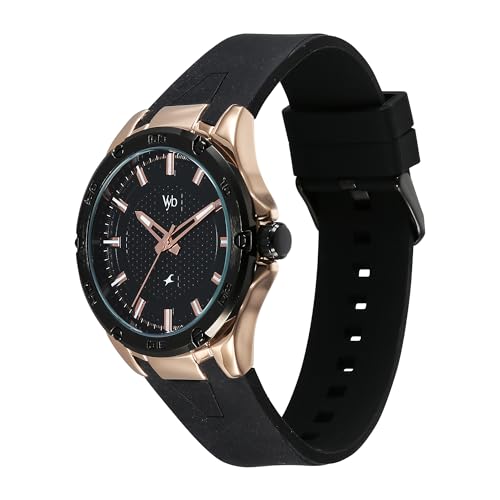 Fastrack Vyb Challenger Quartz Analog Black Dial Watch for Men 