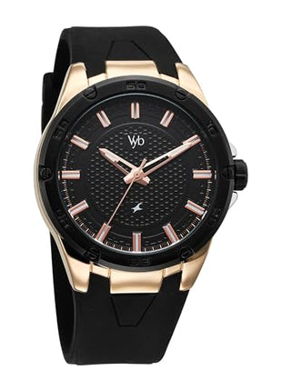 Fastrack Vyb Challenger Quartz Analog Black Dial Watch for Men 