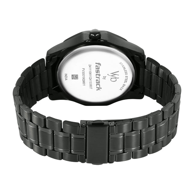 Fastrack Vyb Horizon Quartz Analog Blue Dial Watch for Men 