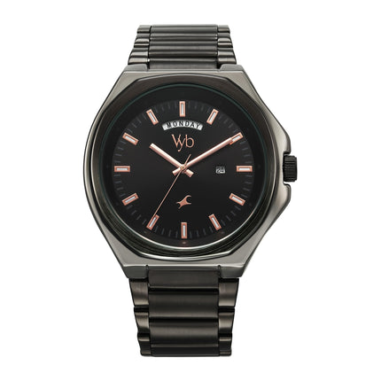 Fastrack Vyb Orion Quartz Analog Black Dial Watch for Men 