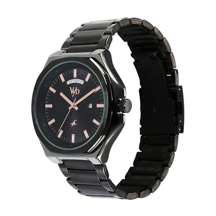 Fastrack Vyb Orion Quartz Analog Black Dial Watch for Men 
