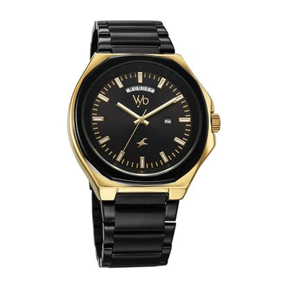 Fastrack Vyb Orion Quartz Analog Black Dial Watch for Men 