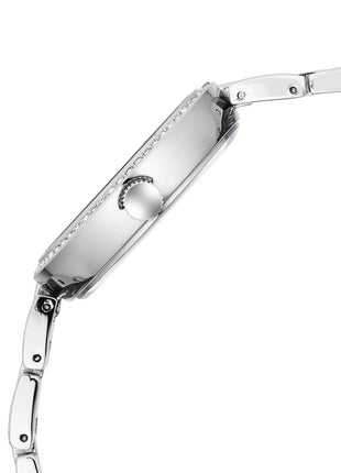 Fastrack Vyb Quartz Analog Pink MOP Dial Steel Alloy Strap Watch for Women-FV60055SM01W 