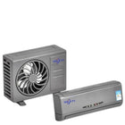 Favoto Solar-Powered Car Air freshner AC design with a built-in Perfume Diffuser (Grey, Cologen) 