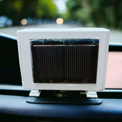 Favoto Solar-Powered Car Air freshner AC design with a built-in Perfume Diffuser (Grey, Cologen) 