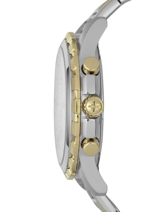 Fossil Analog White Dial Men's Watch-FS4795 Stainless Steel, Multicolor Strap 