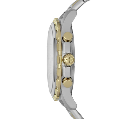 Fossil Analog White Dial Men's Watch-FS4795 Stainless Steel, Multicolor Strap 